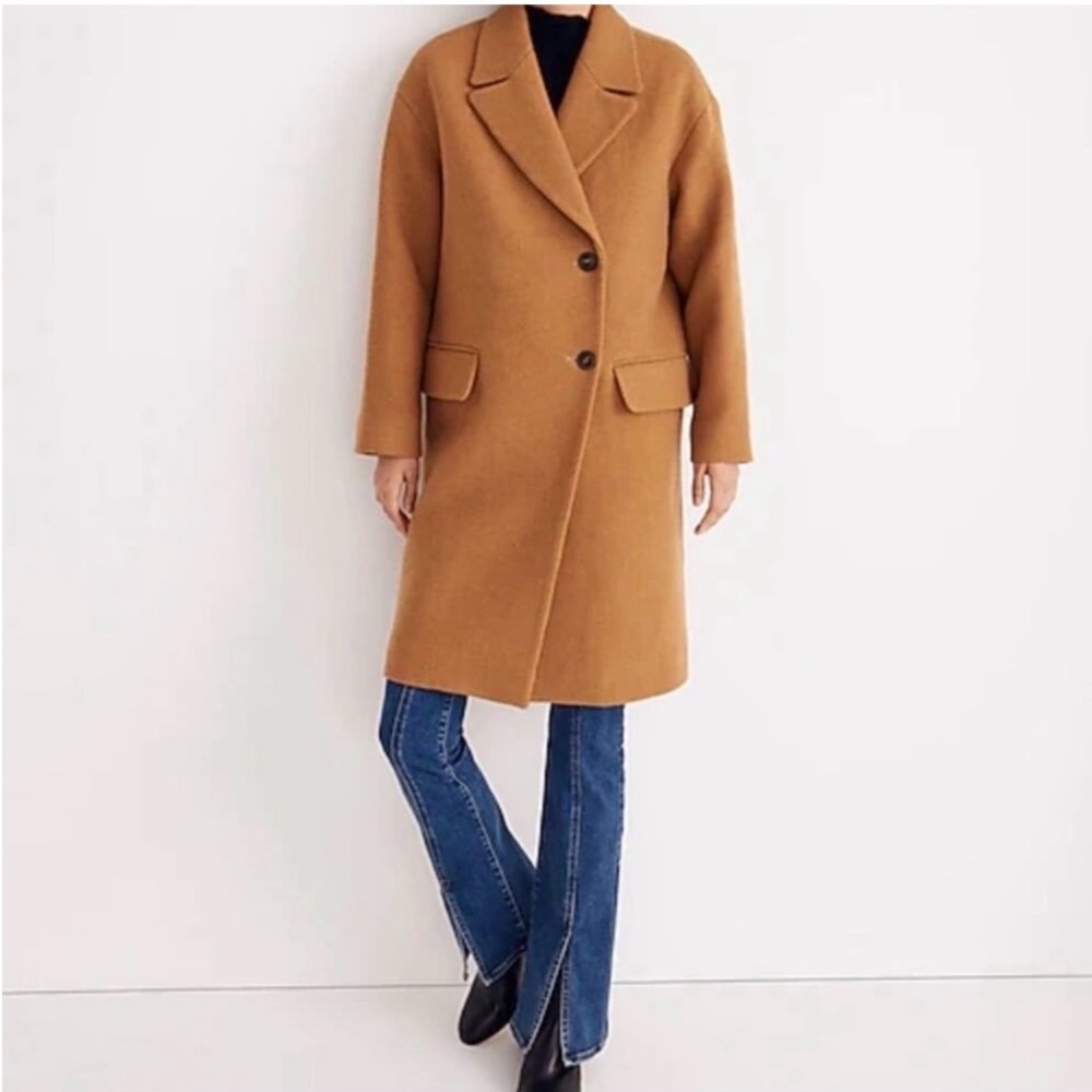Madewell Hayden Camel Wool Coat